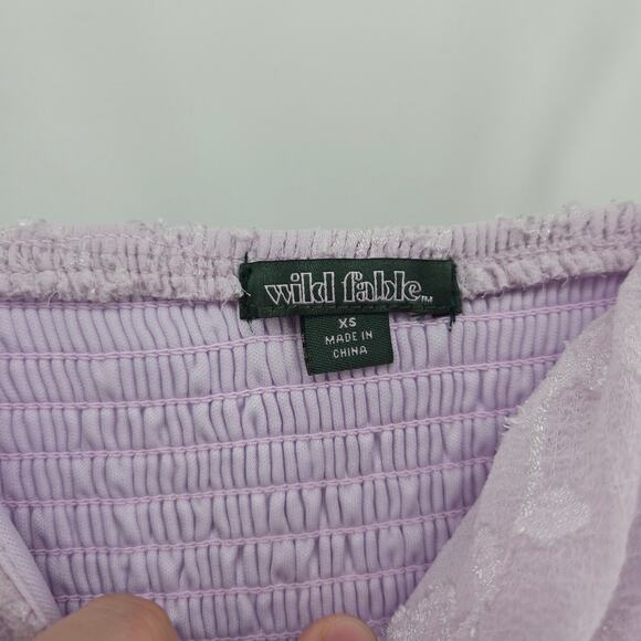 Wild Fable Purple Mini Dress Size XS Coquette Fairy Cottage Romantic Feminine - Picture 3 of 8